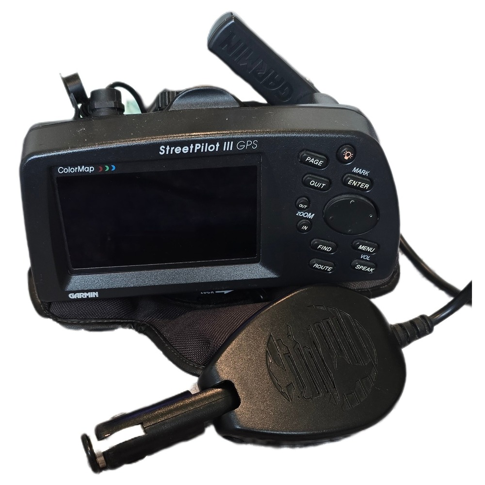 Garmin StreetPilot III GPS ColorMap Portable Navigator with 12V Power Adapter